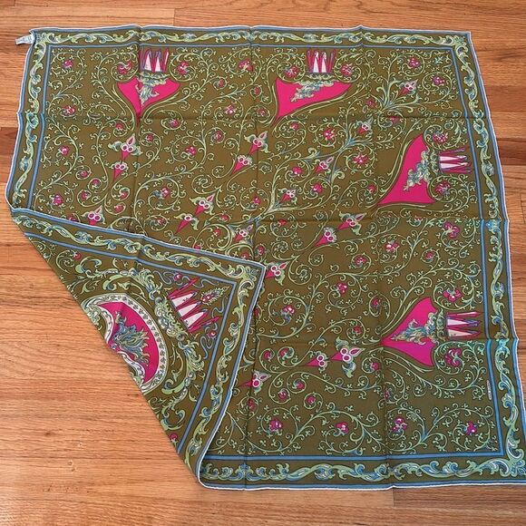 VTG Emilio Pucci silk large silk scarf made in Italy NWT in original package - Picture 11 of 15